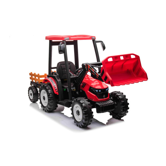 Pojazd MEGA Traktor D68 Z Przyczepką Czerwony