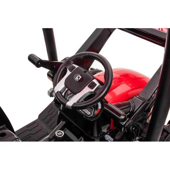 Pojazd MEGA Traktor D68 Z Przyczepką Czerwony