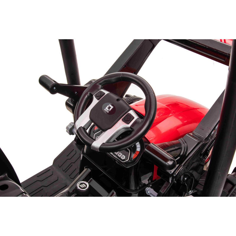 Pojazd MEGA Traktor D68 Z Przyczepką Czerwony