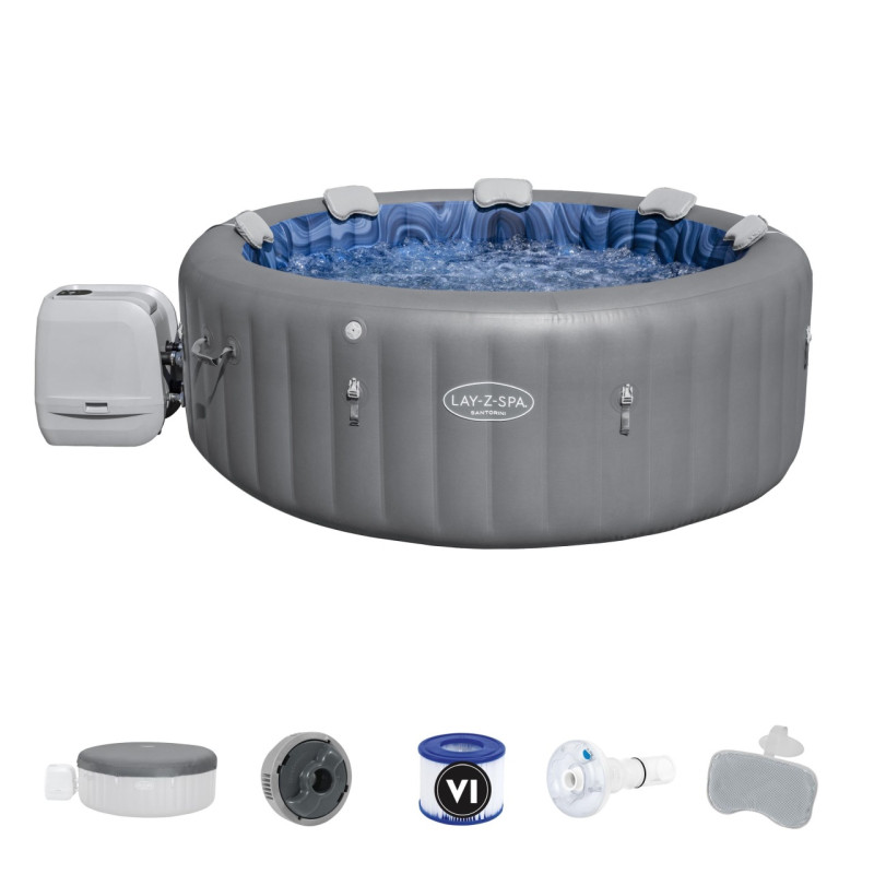 Lay-Z-Spa Santorini SMART HydroJet Jacuzzi BESTWAY