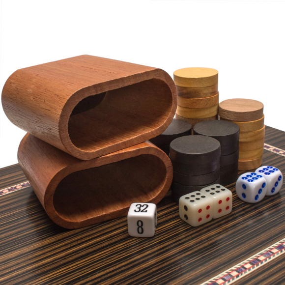 backgammon wooden piano lacquer set