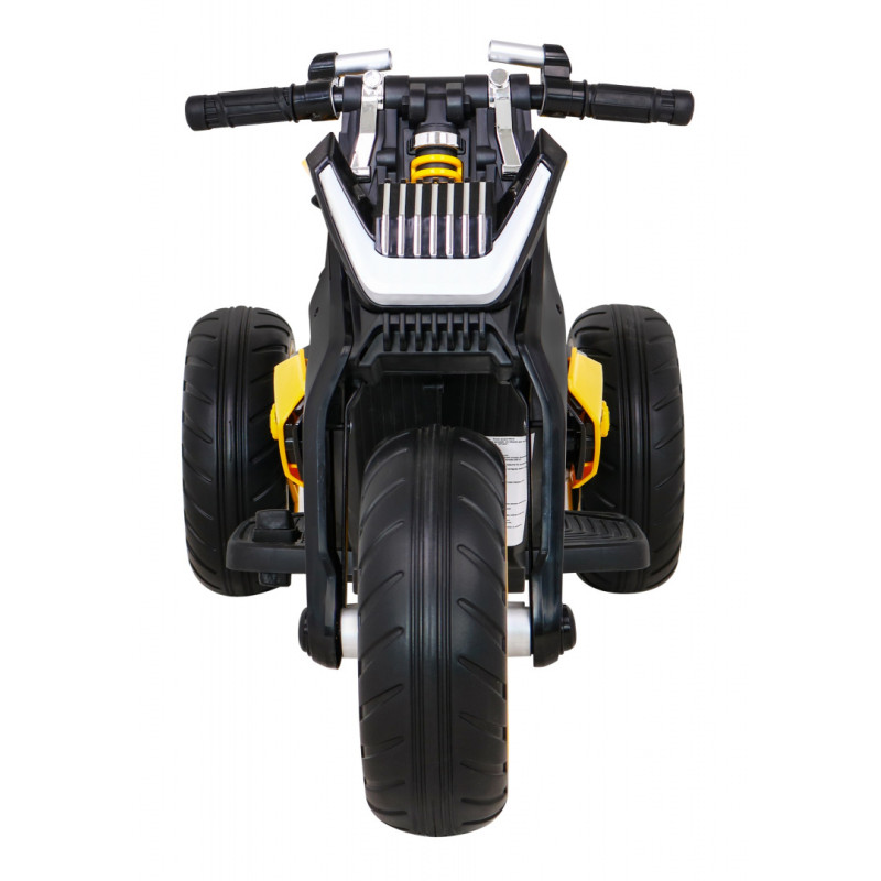 Motor Future na akumulator dla dzieci Żółty + Panel audio + Wolny Start + Koła EVA