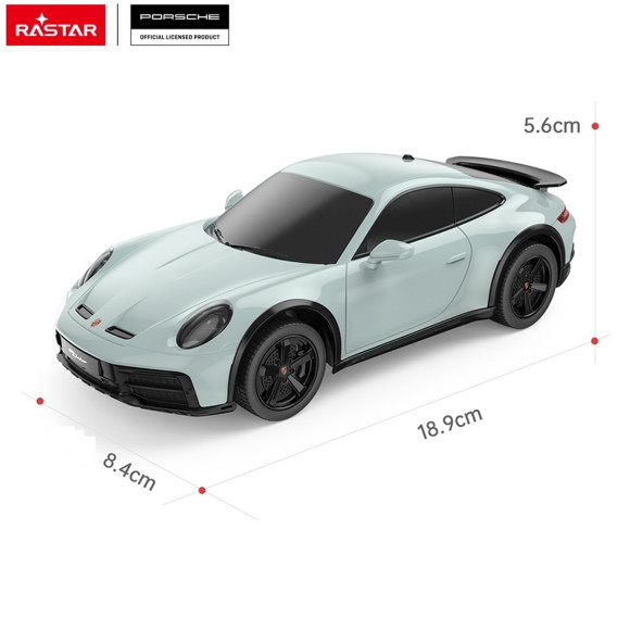 Autko R/C 1:24 Porsche 911 Dakar Miętowy RASTAR