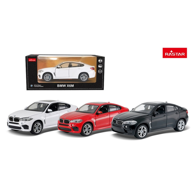 Autko Metalowe 1:24 BMW X6M Białe RASTAR
