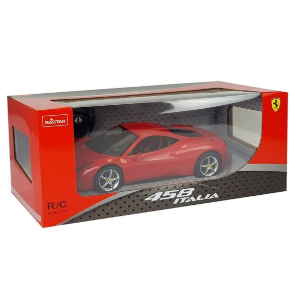 Auto R/C Ferrari Italia Rastar 1:14 Czerwone na Pilota Auto R/C Ferrari Italia Rastar 1:14 Czerwone na Pilota