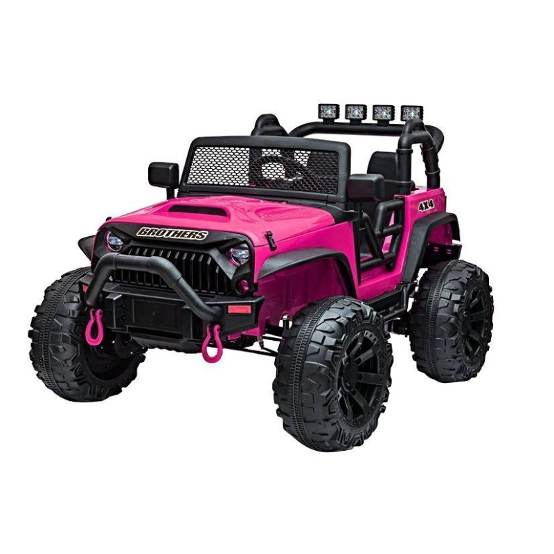 Auto na akumulator Jeep JC666 Różowy Lakierowany
