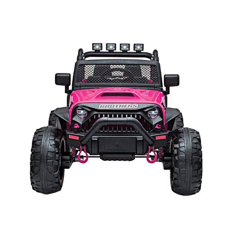 Auto na akumulator Jeep JC666 Różowy Lakierowany