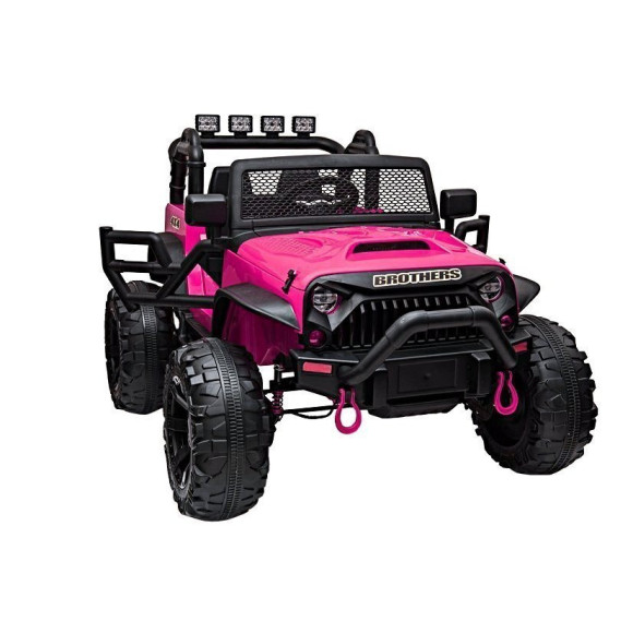 Auto na akumulator Jeep JC666 Różowy Lakierowany