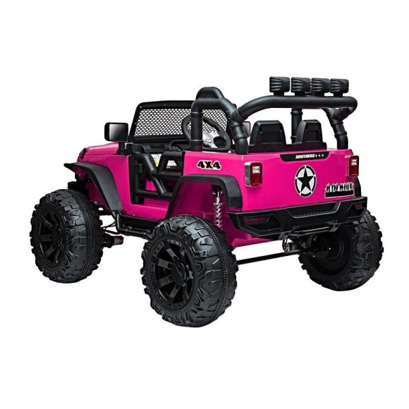 Auto na akumulator Jeep JC666 Różowy Lakierowany