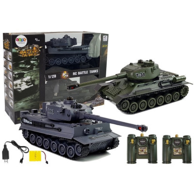 Zestaw Czołgów R/C Zdalnie Sterowane Pojazdy Militarne 1:28 2 Szt.