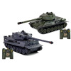 Zestaw Czołgów R/C Zdalnie Sterowane Pojazdy Militarne 1:28 2 Szt. Zestaw Czołgów R/C Zdalnie Sterowane Pojazdy Militarne 1:28 2 Szt.