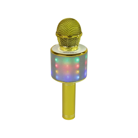 Mikrofon Bezprzewodowy USB Głośnik Nagrywanie Karaoke Model WS-858 Złoty Mikrofon Bezprzewodowy USB Głośnik Nagrywanie Karaoke Model WS-858 Złoty