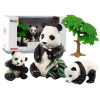 Figurka Zwierzęta Zestaw Panda Jedząca z Małymi
