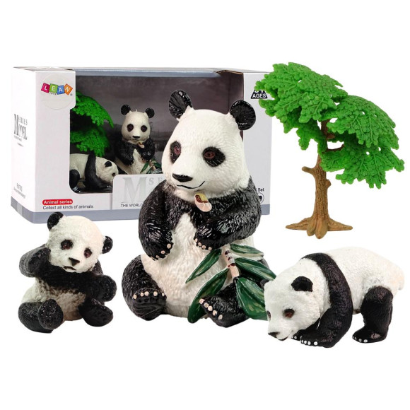 Figurka Zwierzęta Zestaw Panda Jedząca z Małymi Figurka Zwierzęta Zestaw Panda Jedząca z Małymi