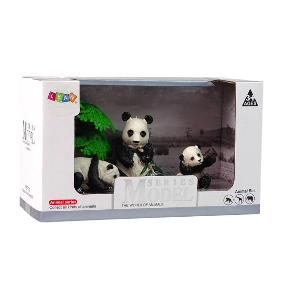 Figurka Zwierzęta Zestaw Panda Jedząca z Małymi Figurka Zwierzęta Zestaw Panda Jedząca z Małymi