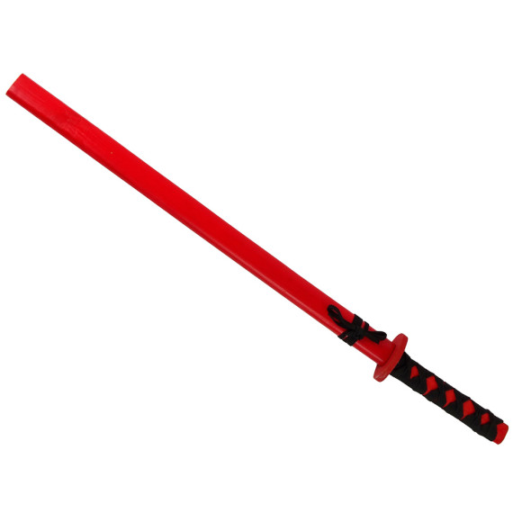 Drewniany Miecz Czerwony Rekwizyt Dla Rycerza 73 cm Drewniany Miecz Czerwony Rekwizyt Dla Rycerza 73 cm