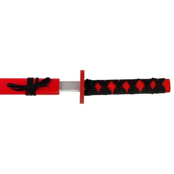 Drewniany Miecz Czerwony Rekwizyt Dla Rycerza 73 cm Drewniany Miecz Czerwony Rekwizyt Dla Rycerza 73 cm