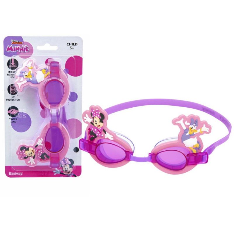 Okulary Do Pływania Myszka Minnie Różowe Bestway 9102T