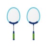 Zestaw 2 Rakietek Do Gry W Badmintona Paletki Lotki Badminton Niebieski