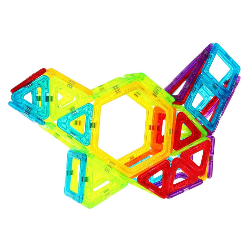 Ogromny Zestaw Magnetycznych Klocków 128 szt