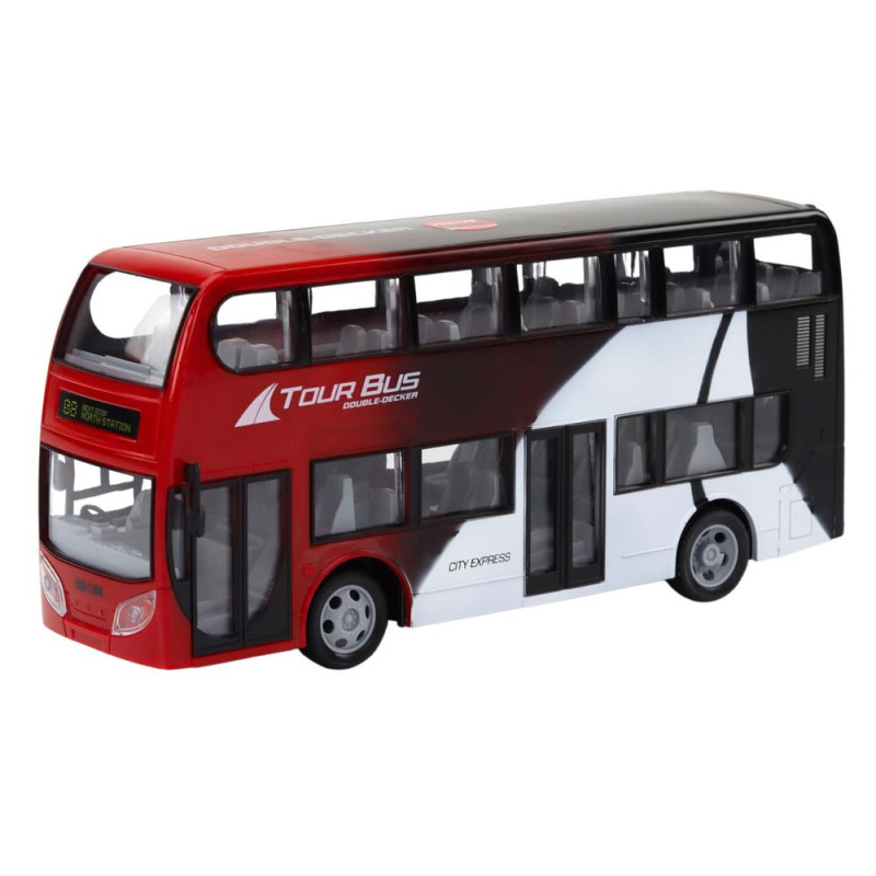 Autobus Dwupiętrowy Zdalnie Sterowany RC Światła
