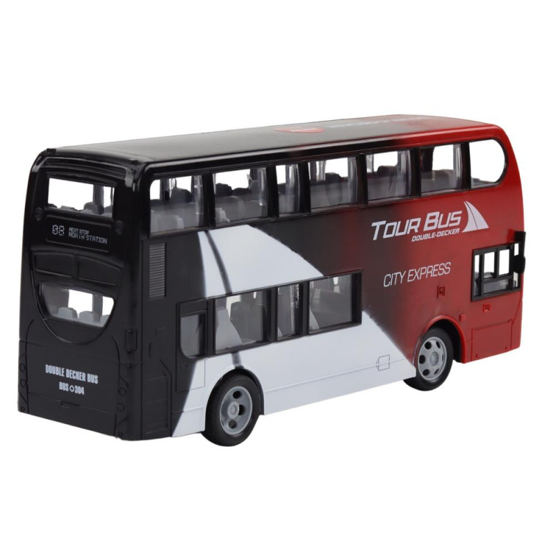 Autobus Dwupiętrowy Zdalnie Sterowany RC Światła