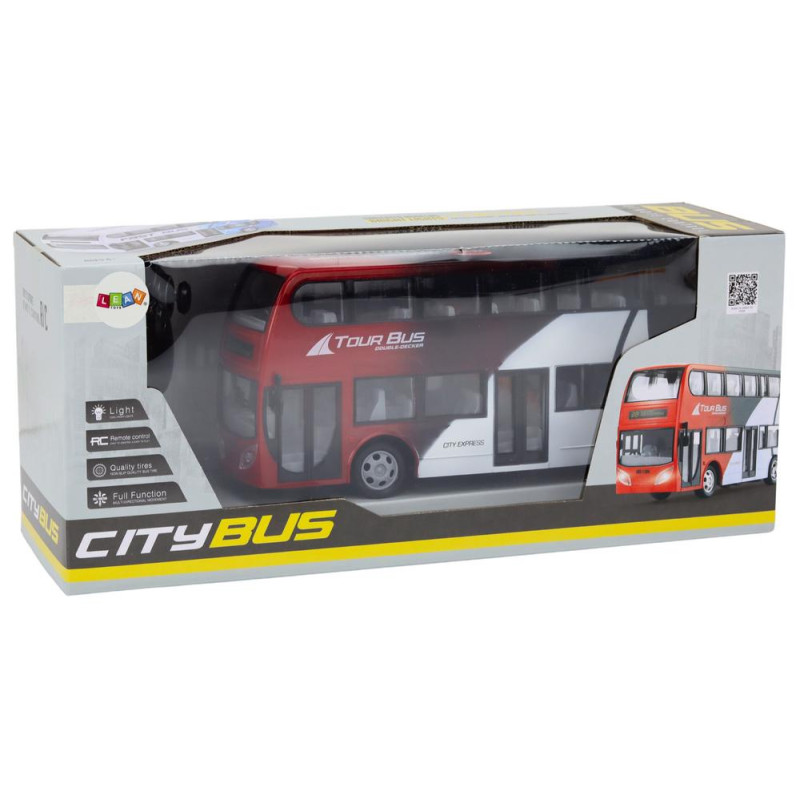 Autobus Dwupiętrowy Zdalnie Sterowany RC Światła