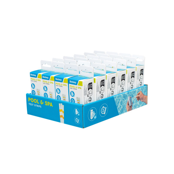50 Pasków Testowych do wody basenowej BESTWAY pH + Chlor + Zasadowość 50 Pasków Testowych do wody basenowej BESTWAY pH + Chlor + Zasadowość