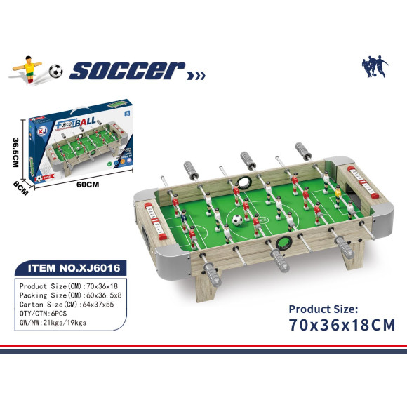 Piłkarzyki Wersja Stołowa Szara