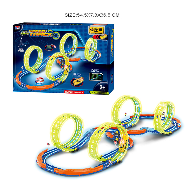 Tor Wyścigowy Świecący w Ciemności 86el.