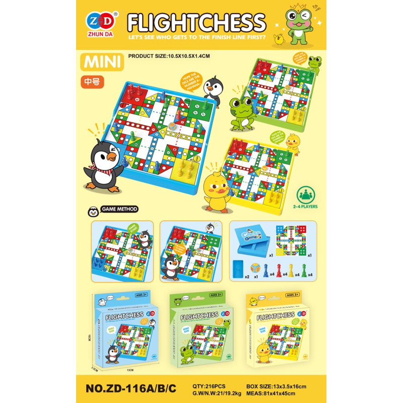 Gra Planszowa LUDO MINI Kaczka