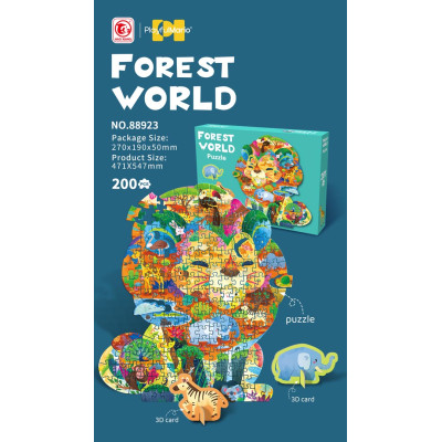 Zestaw Puzzli 200el. Safari