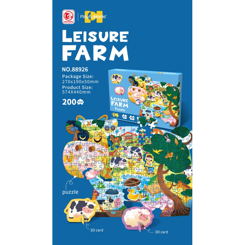 Zestaw Puzzli 200el. Farma