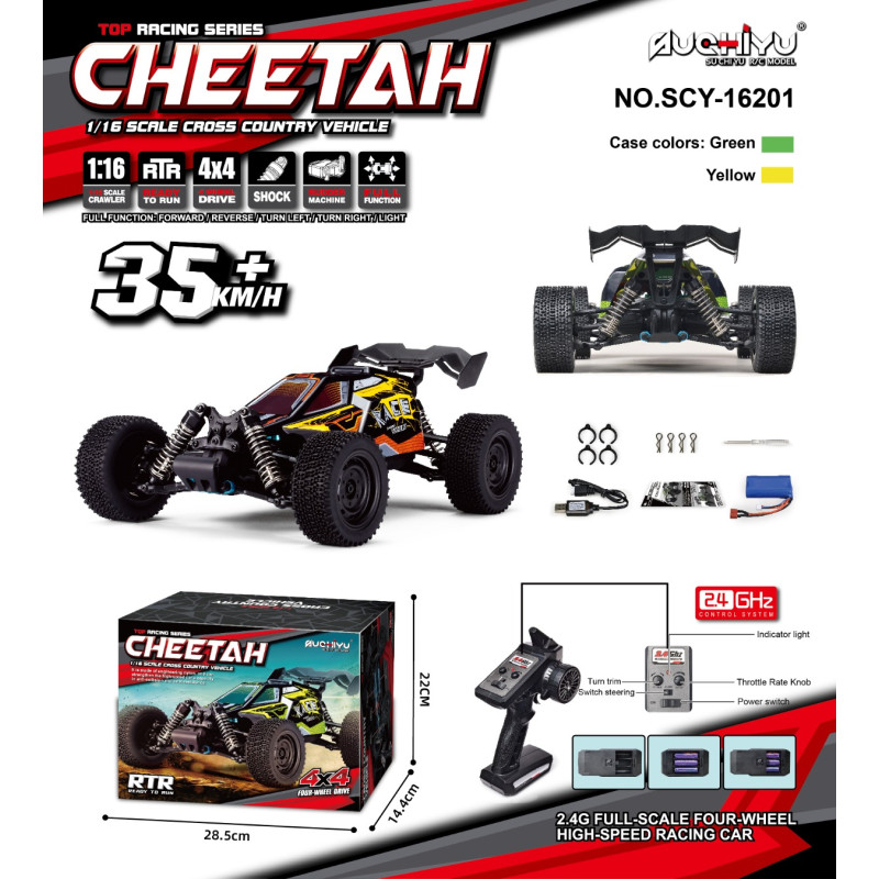 R/C Pojazd Wyścigowy CHEETAH 1:16