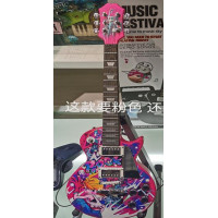 Zestaw Gitara + Mikrofon Różowy