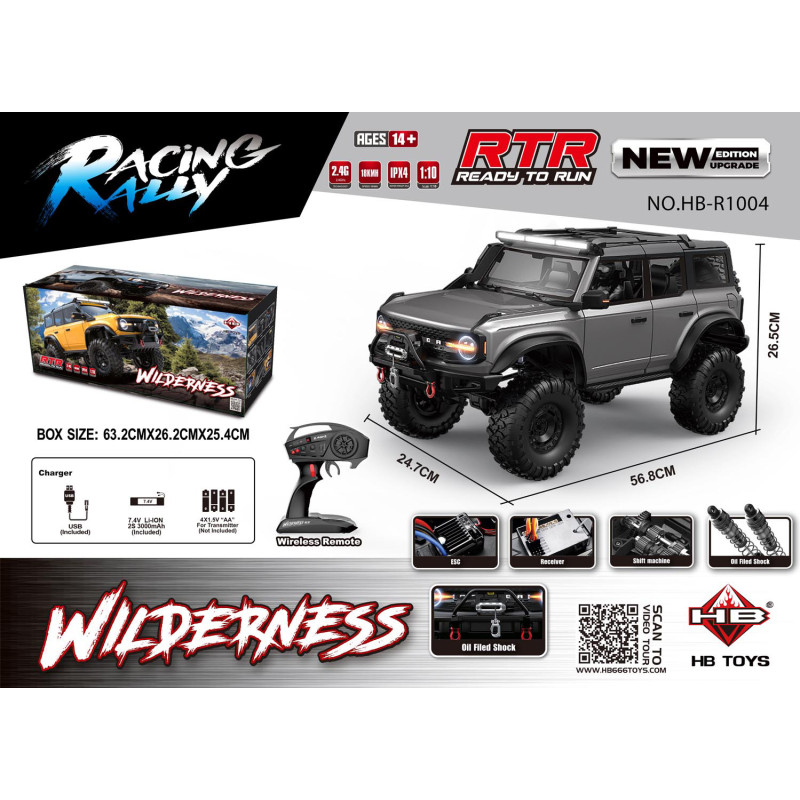 Auto R/C WILDERNESS 1:10 Szary