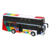 Autobus Dwupiętrowy Z Napędem Metalowy Kolorowy Światła Dźwięki