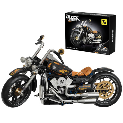 Zestaw Klocków Motocykl Czarny 455el.