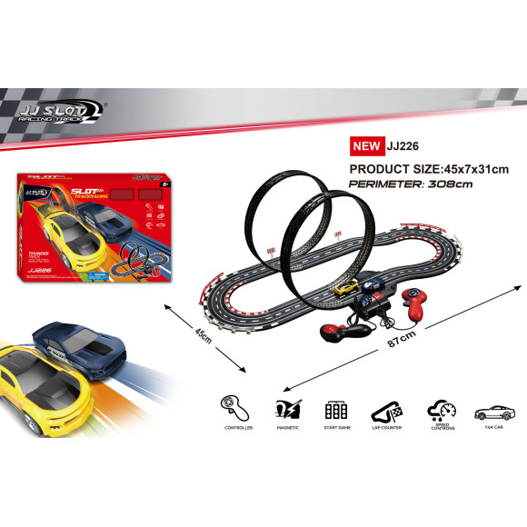 Tor Samochodowy Wyścigowy TRACK SPORT Długość Trasy 308cm