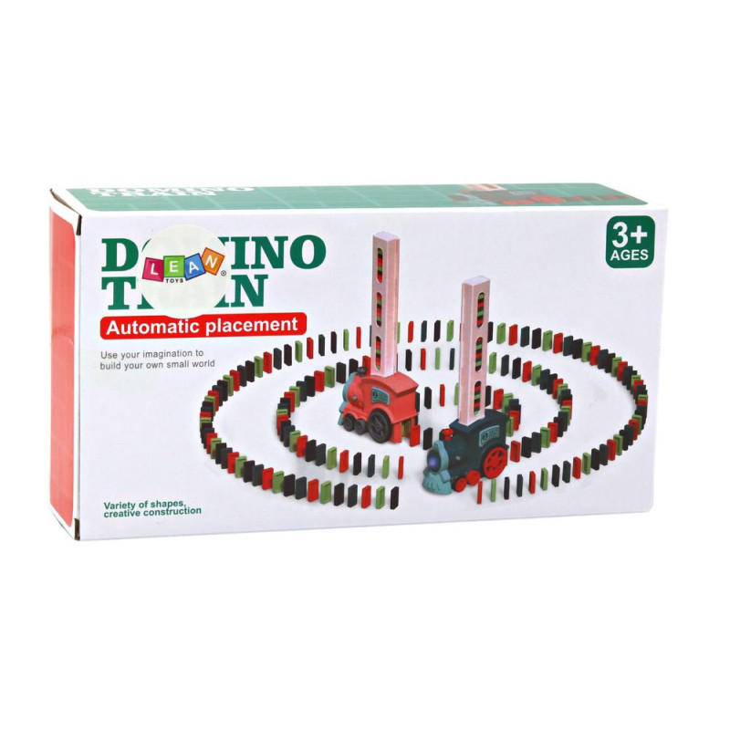 Domino Pociąg Lokomotywa Układanka Kolorowy Dźwięk