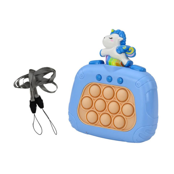 Gra Sensoryczna Jednorożec Pop It Na Baterie Światła Dźwięki Różowa