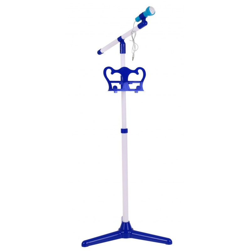 Zestaw muzyczny Perkusja + Keyboard + Mikrofon dla dzieci 3+ niebieski Dźwięki Światła