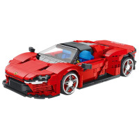 Zestaw Klocków Auto Sportowe Czerwone 1069el.