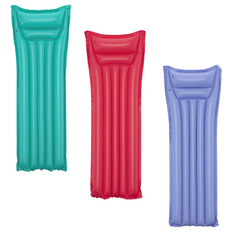 Dmuchany Materac do pływania Fioletowy BESTWAY 183x69cm + Poduszka