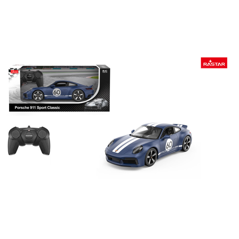 Autko R/C 1:16 Porsche 911 Sport Classic Niebieski RASTAR