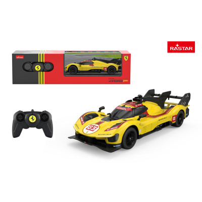 Autko R/C 1:24 Ferrari 499P-N83 Żółte RASTAR