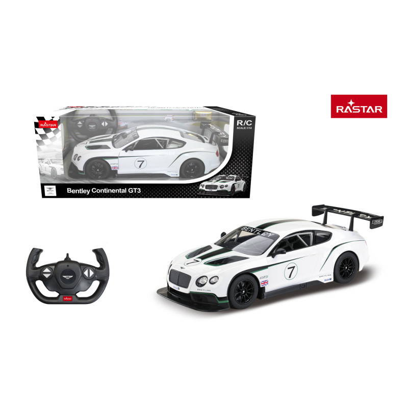 Autko R/C 1:14 Bentley Continental GT3 Biały RASTAR