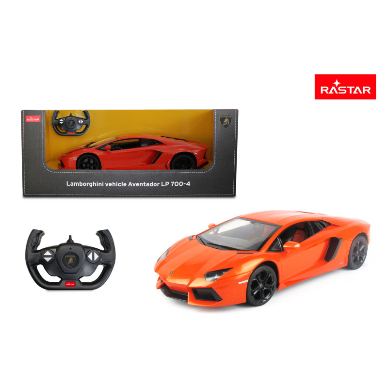 Autko R/C 1:10 Lamborghini Aventador Pomarańczowe RASTAR