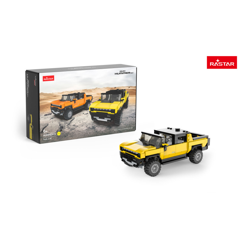 Autko Klocki 1:30 Hummer EV Żółty RASTAR
