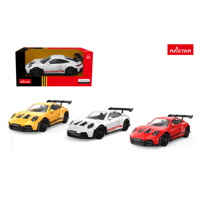 Autko Metalowe 1:43 Porsche  911 GT3 RS Białe RASTAR